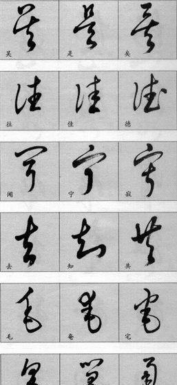 沒的行書