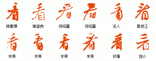 看的寫法