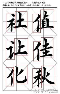 毛筆字豎鉤的寫法視頻