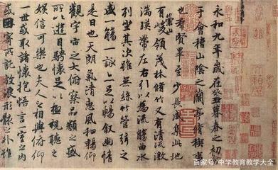 蘭亭集序書法作品賞析