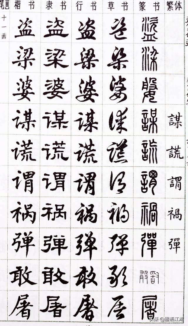行書書字怎么寫
