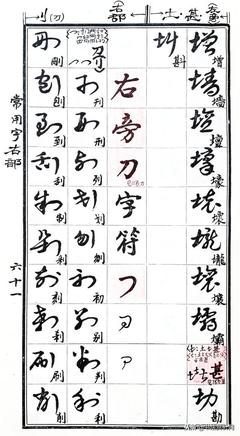 夸字草書